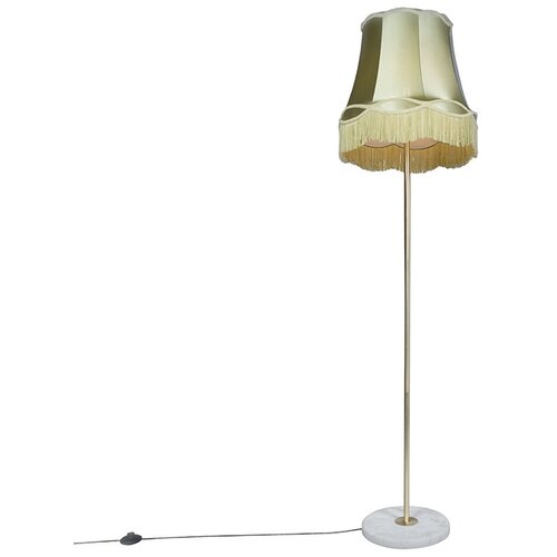 QAZQA Retro talna svetilka medenina z zelenim odtenkom Granny 45 cm - Kaso Cene