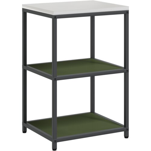 VidaXL Kuhinjski set za pohranu s policom s pohranom s vratima Podesiva 2 pcs Maslinasto zelena Slike