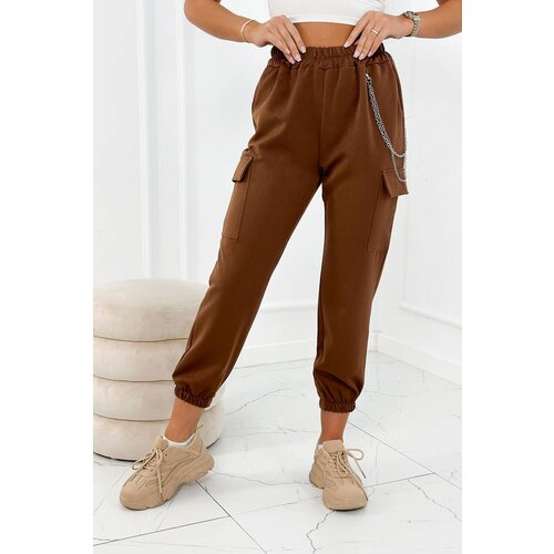 Kesi Trousers with mocca chain Slike