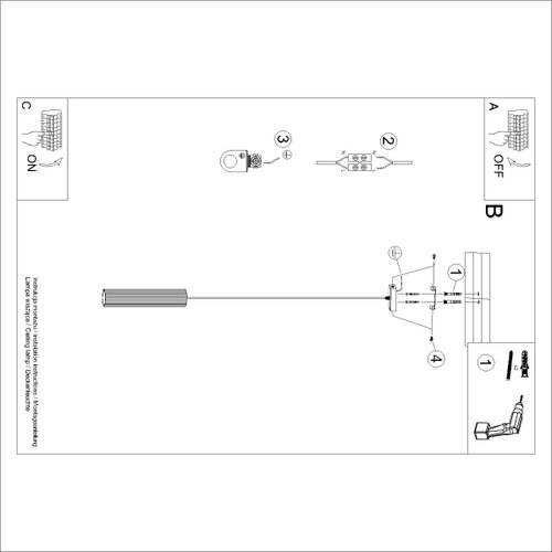  Brilagi - LED luster na sajli CRESTO 1xGU10/10W/230V braon Slike