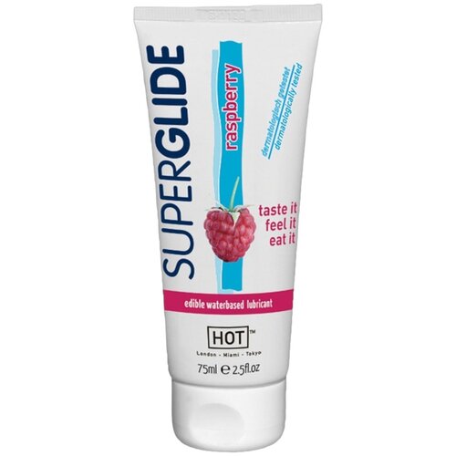 Hot Superglide Raspberry - užitno mazivo (75ml) Slike