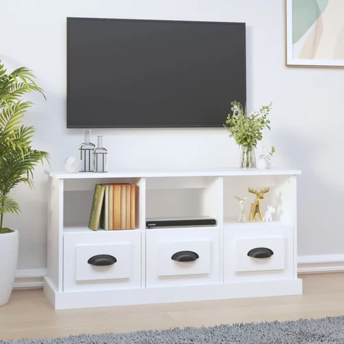 TV ormarić bijeli 100 x 35 x 50 cm od konstruiranog drva