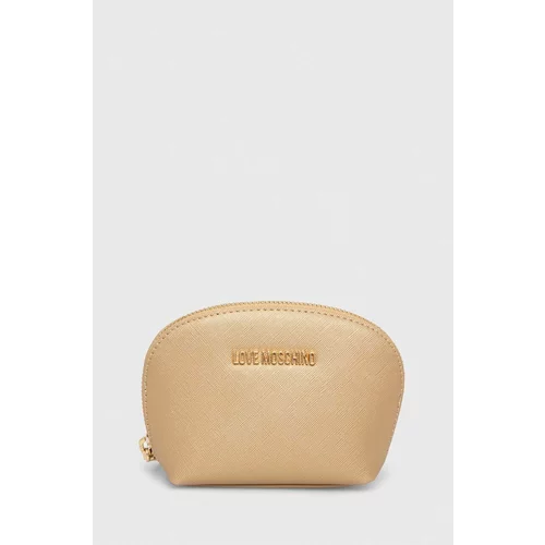 Love Moschino Kozmetična torbica zlata barva