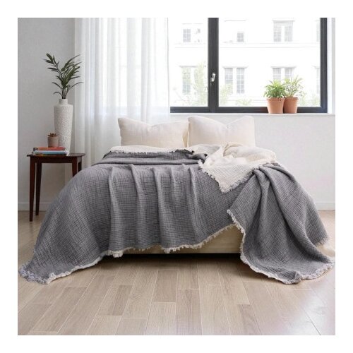  Pamučni prekivač sa dva lica 230x280cm Grey ( VLK000219-grey ) Cene