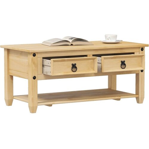 vidaXL Stolić za kavu s ladicama Corona 100 x 48 x 45 cm od borovine Cijene