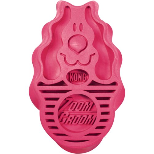 Kong ZoomGroom Raspberry Large Slike