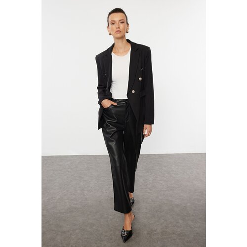 Trendyol Black Woven Blazer Jacket Slike