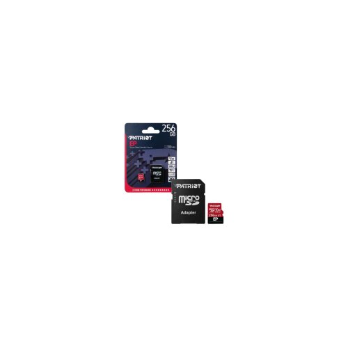 Patriot kartica 256GB microSDXC UHS-3 , pisanje 80MBs , branje 100MBs + SD adapter Slike