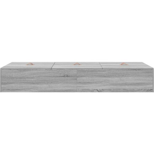  Krevet s prostorom za pohranu Siva Sonoma 90x200 cm Slike