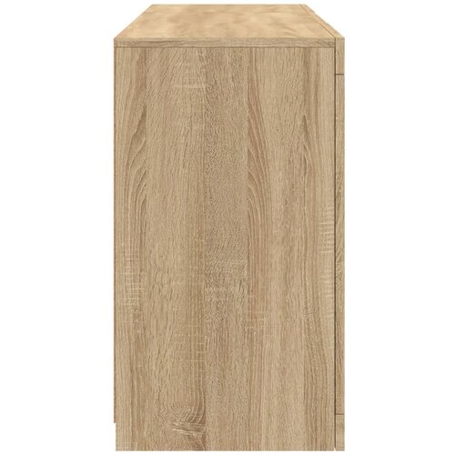  Komoda s LED svjetlima boja hrasta sonome 123x37x67 cm Slike