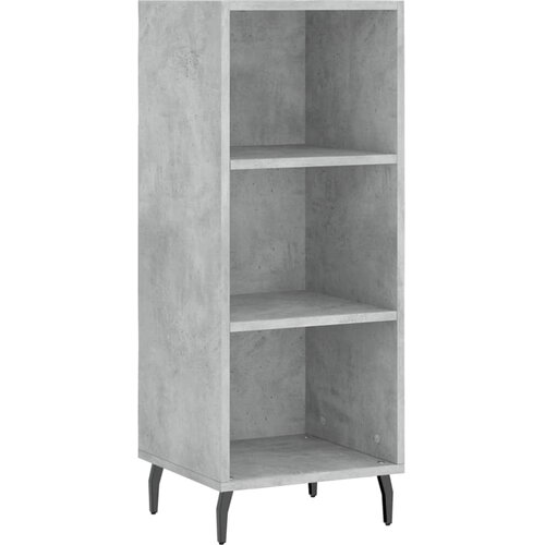  Visoka komoda siva betona 34,5x34x180 cm od konstruiranog drva Slike