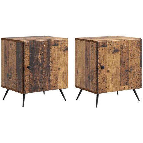  Noćni ormar 2 pcs Staro drvo 43 x 34 5 x 50 cm Cene