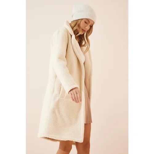  Women's Bone Layer Collar Plush Coat Firm