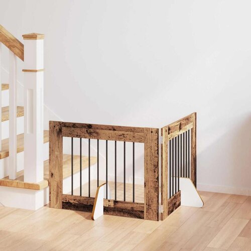  Vrata za pse z stojali 2 pcs Star les 80 x 60 cm Inženirski les, (5000232671) Cene