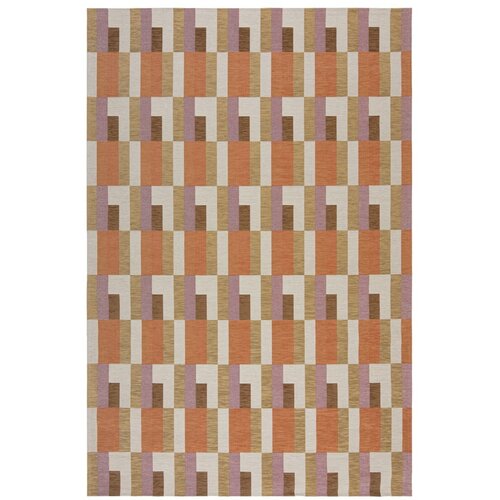 Flair Rugs Narančasti/u prirodnoj boji tepih 120x170 cm Riley Block Geo – Cijene