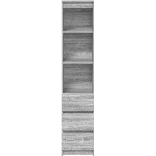  Visoka ploča siva Sonoma 37,5x35x180 cm izrađeno drvo Slike