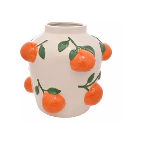 Widdop & Co. Hestia - Vaza - Hestia, White with Oranges Cene