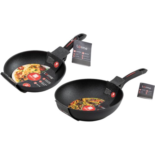 Lorme Set 2 tiganja Megastone, univerzalni 20cm + Wok tiganj 28cm Cene