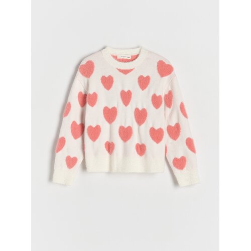 Reserved GIRLS` SWEATER - krem Cene