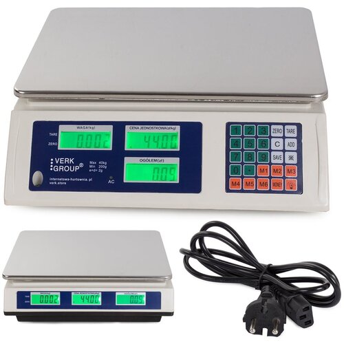  Komercijalna digitalna elektronska vaga do 40kg - osvijetljeni LCD Cijene