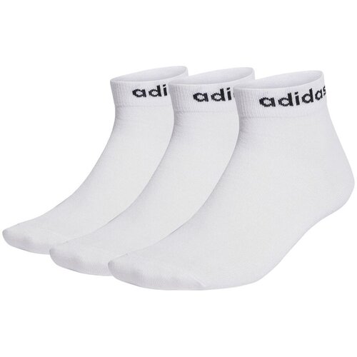 Adidas &amp;Scaron;portne nogavice Chaussettes think linear blanc Bela Slike