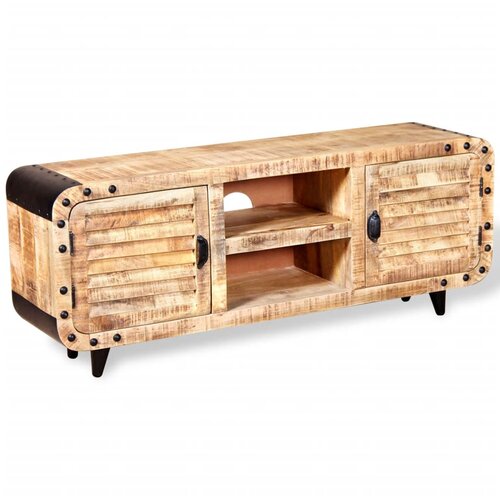 Maison Chic TV omarica - TV stojalo - Televizijska omarica Močan Les Manga 120x30x50 cm, (21700009) Slike