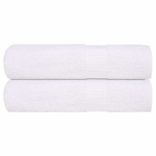 VidaXL Kopalne brisače 2 kos bela 100x150 cm 360 g/m&amp;sup2; 100% bombaž, (21822822) Slike