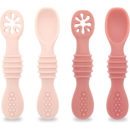 Dardanar Baby learning eating training spoon silicone sticky spoon children's sticky spoon soup spoon baby silicone spoon fork complementary food tableware, (21066498) Cene