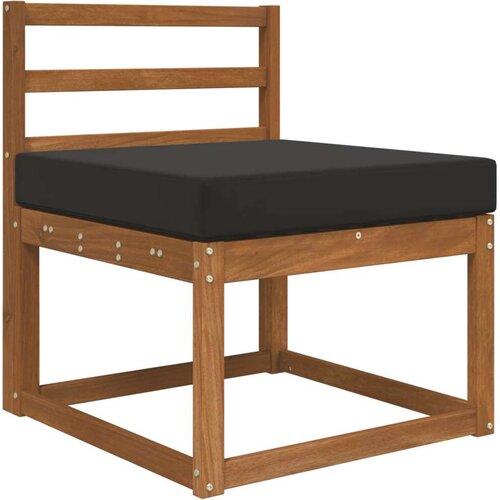  Jastuk za vanjsku sofU Crna 60 x 60 x 8 cm Poliester - Crna 60 x 60 cm 1x sjedalo Slike