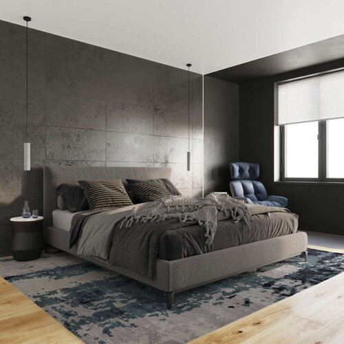  Sollux SL.0653 - Luster na sajli LUVO 1xGU10/40W/230V beton/crna Slike