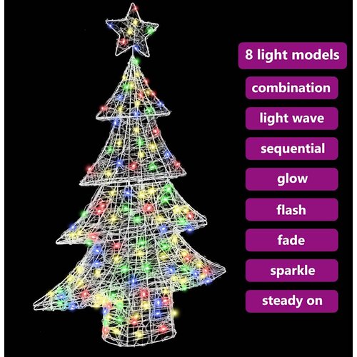  Božićno drvce s 100 LED svjetlima &amp;Scaron;areni 120 cm Akril Slike