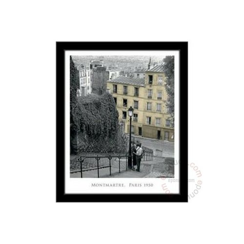 Deltalinea crno bela slika Montmartr Pariz 1950 Slike