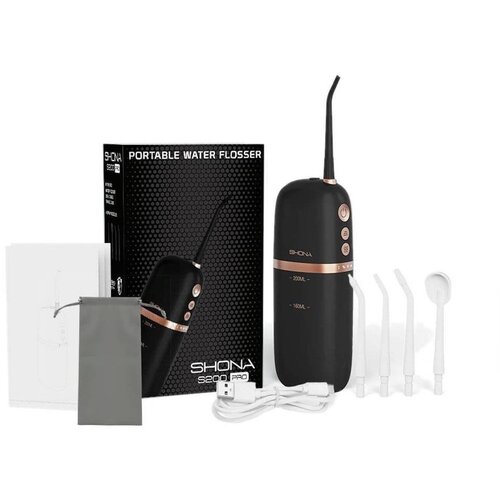RIFF Shona S200 Pro IPX7 brezžični irigator za zobe 200 ml, 4 načini / 3x hitrost (4 glave vklj., (21366787) Cene