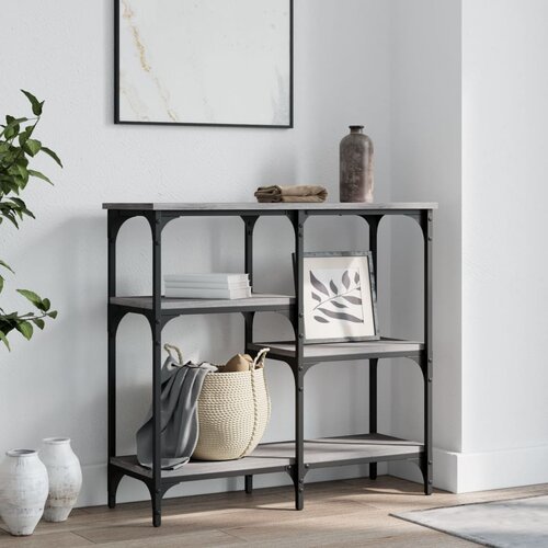 vidaXL Klubska mizica siva sonoma 80x29x75 cm inženirski les Cene