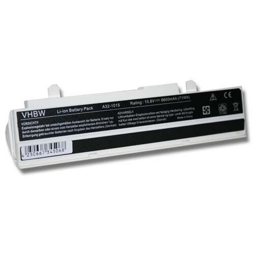 VHBW Baterija za Asus Eee PC 1011 / 1015 / 1016, bijela, 6600 mAh Cijene