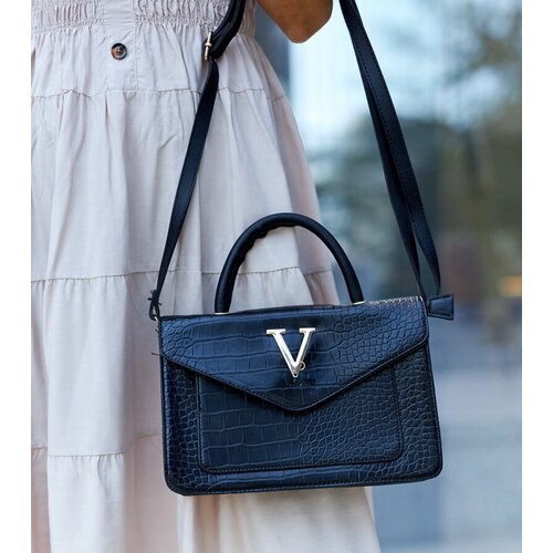 Gemre Shoulder bag with crocodile leather motif Barsa Cijene