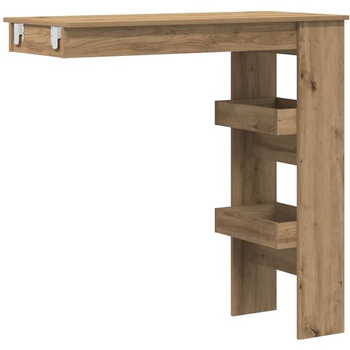 vidaXL Stenska barska miza artisan hrast 102x45x103,5 cm, (22056713) Cene