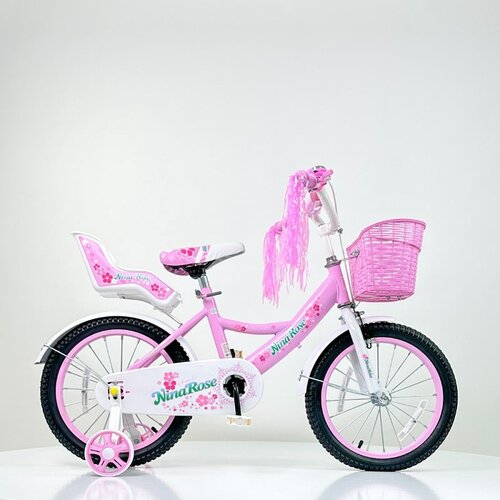  bicikl za decu 16" nina rose sa pomoćnim točkovima - roze, model 722 Cene