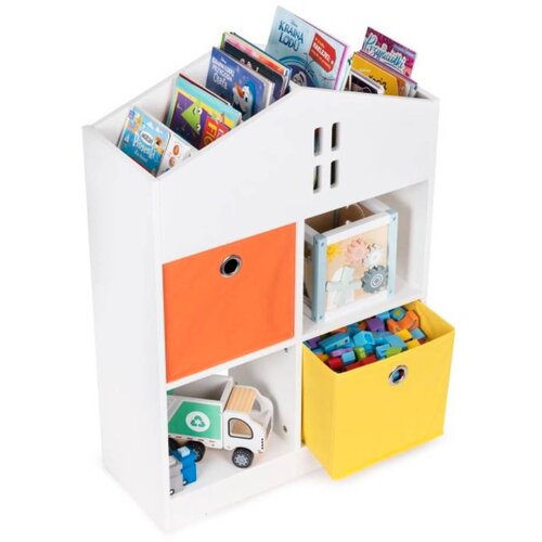  Drvena decija polica organizer 03A ECOTOYS Cene