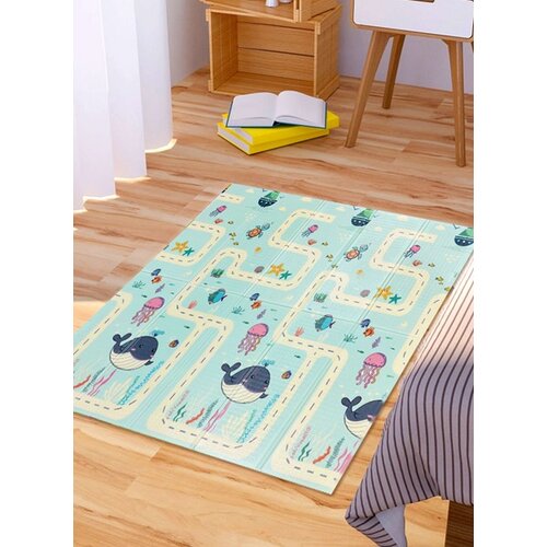 Baby Bear Origin BBO Sklopiva Podloga Za Igru Od Pene - Small Whales (180X200X1Cm) Slike