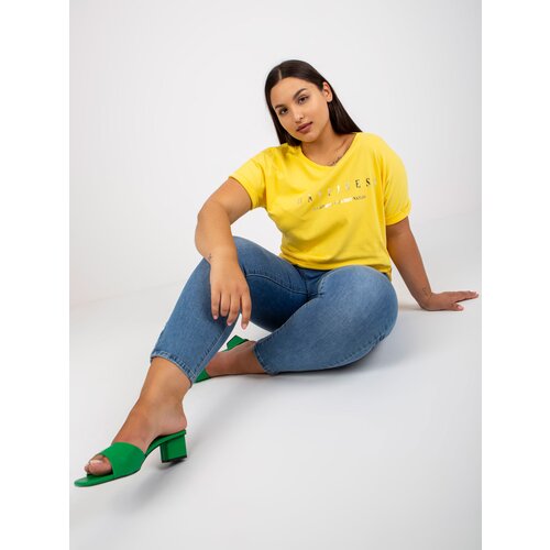 RELEVANCE T-shirt-RV-TS-7776.02P-yellow Cene