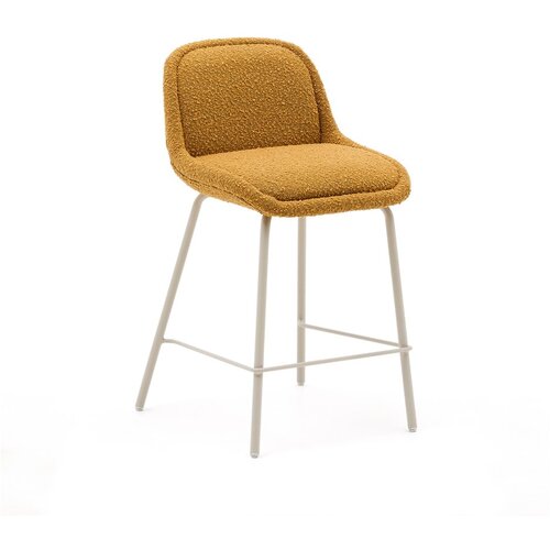Kave Home Senf žuta barska stolica (visine sjedala 65 cm) Aimin – Cijene