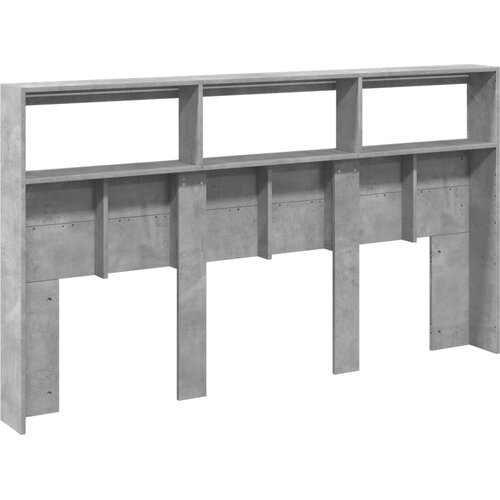  za uzglavlje LED svjetlima boja betona 180x17x102 cm Slike