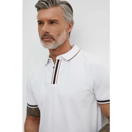 Medicine Pamučna polo majica za muškarce, boja: bijela, bez uzorka