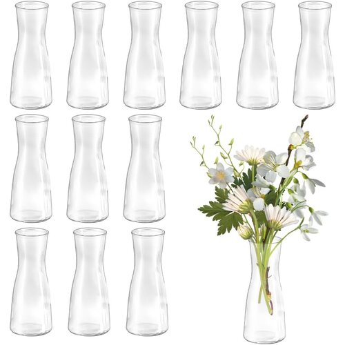 CEWROM 12x mini steklena vaza 14cm Slike