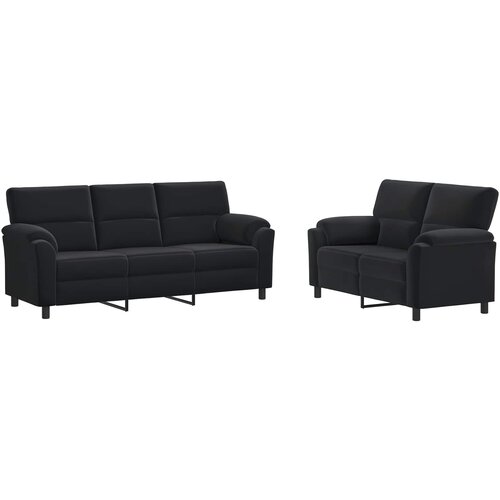  Set sofe 2 pcs Crna Bar&amp;scaron;un Slike