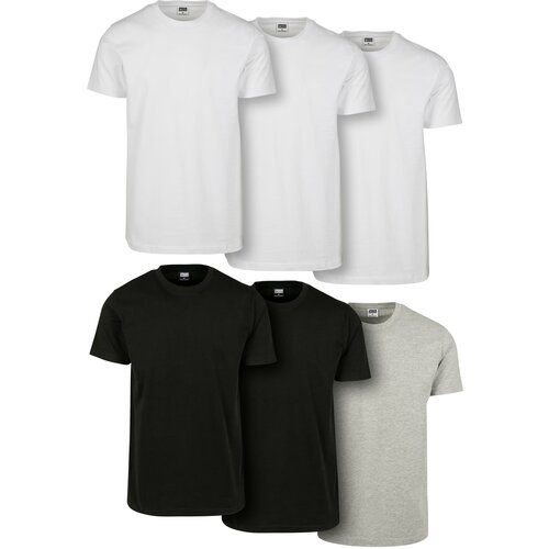 UC Men Basic T-shirt 6-pack wht/wht/wht/blk/blk/gry Slike