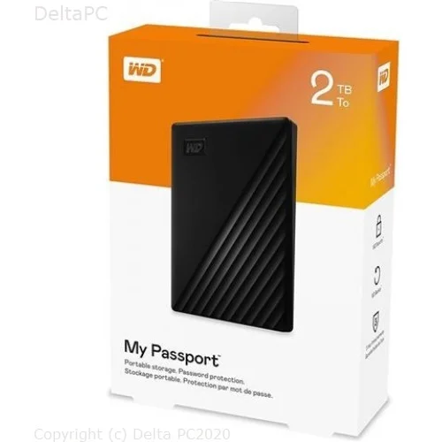 HDD Ext WD My Passport USB 3.2 Black 2TB