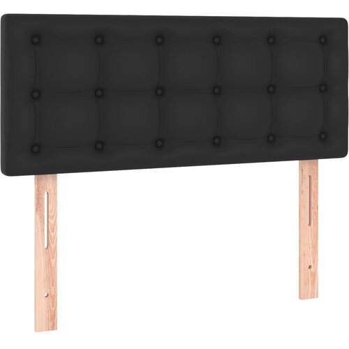 VidaXL Posteljno vzglavje črno 100x5x78/88 cm umetno usnje, (20736740) Slike
