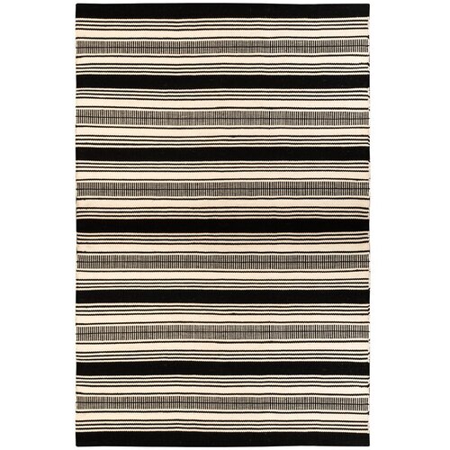 Green Decore crno bijeli dvostrani vanjski tepih od reciklirane plastike Zambezi, 160 x 230 cm Slike